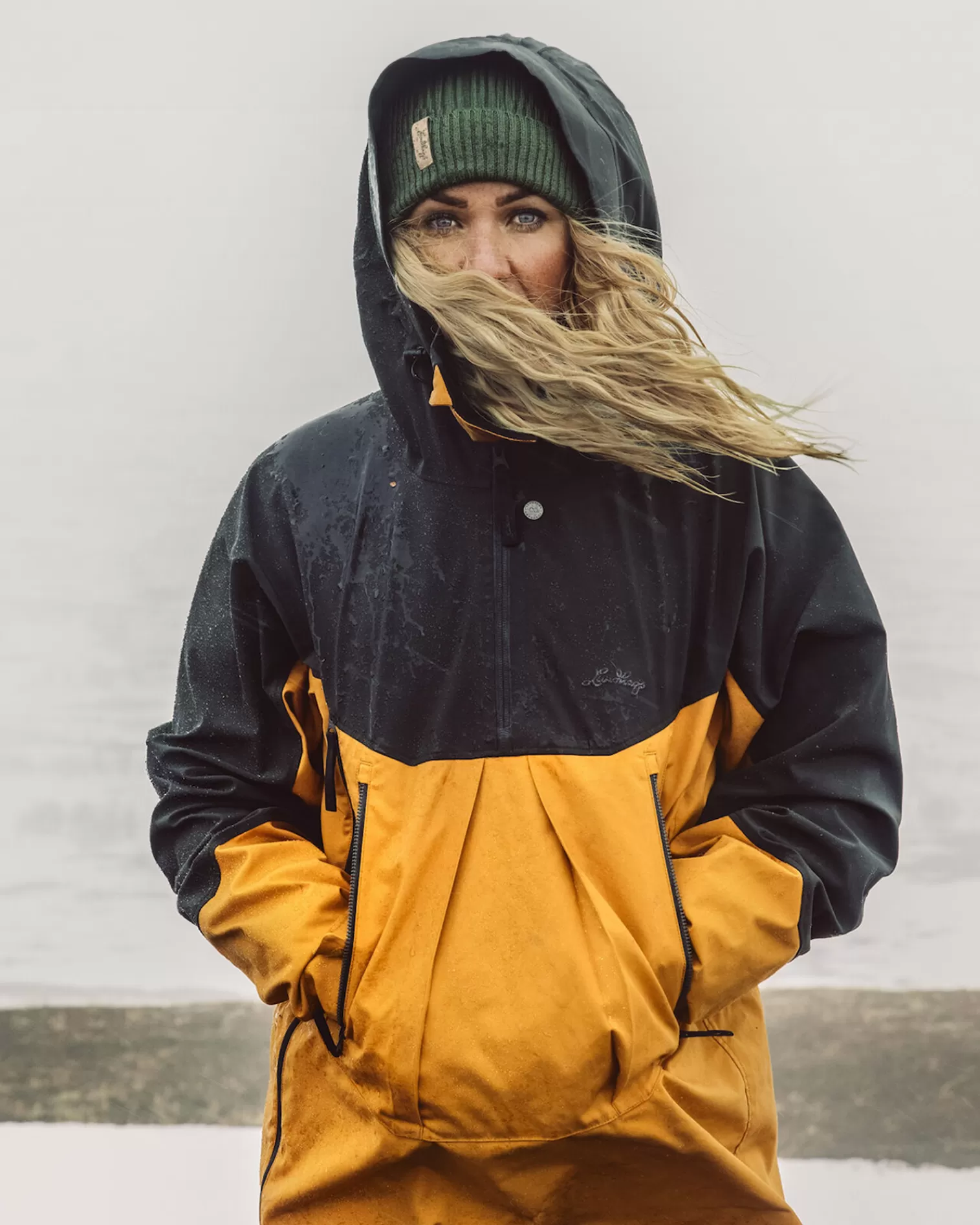 Outlet Lundhags Abisku Hybrid Anorak Gold/Charcoal