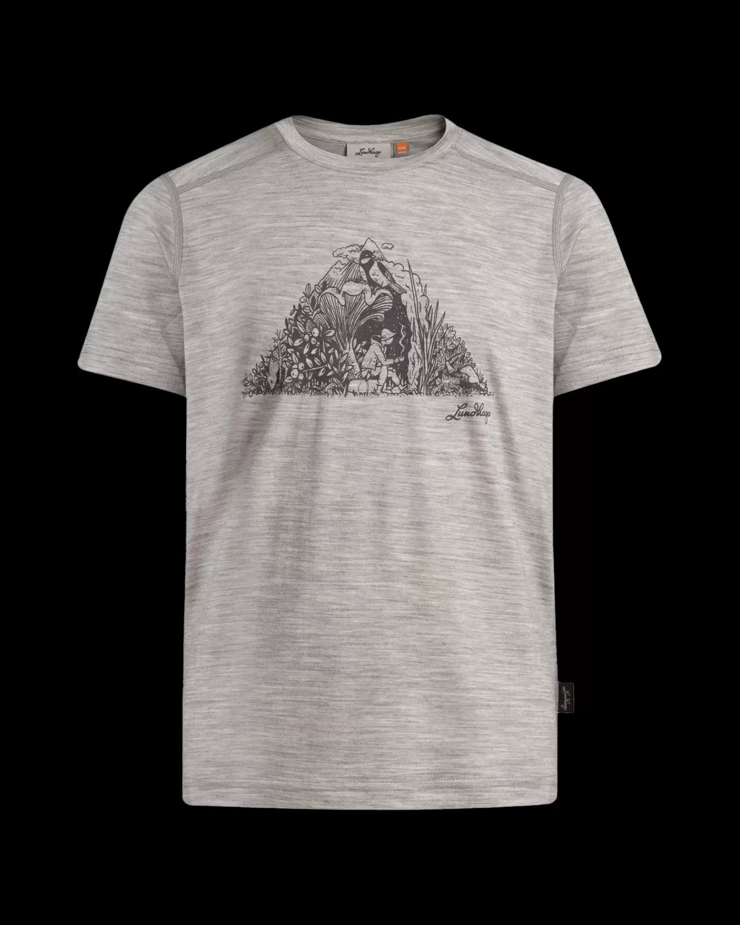 Hot Lundhags Fika Merino Lt Jr Tee Light Grey