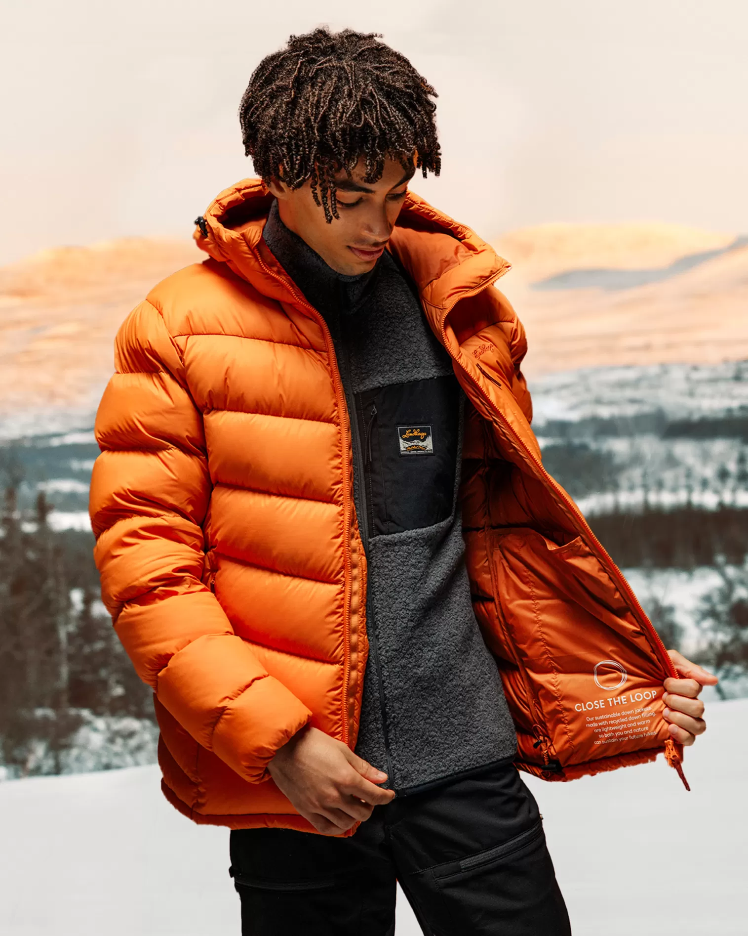 Hot Lundhags Fulu Down Hooded Jacket M Burnt Orange