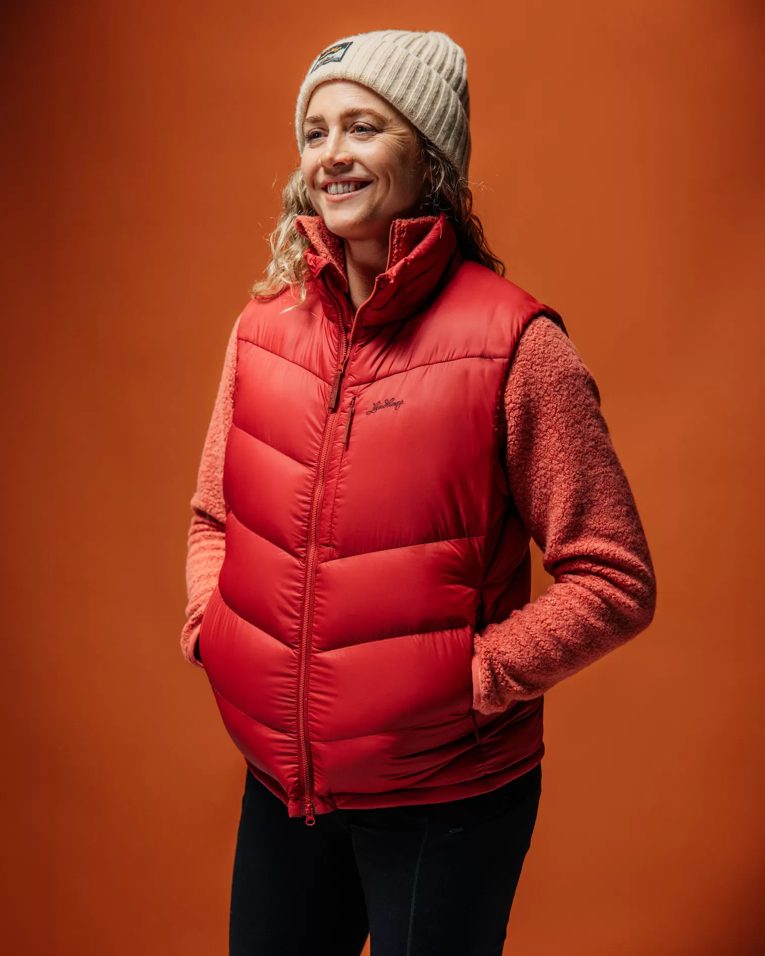 New Lundhags Fulu Down Vest W Rosewood