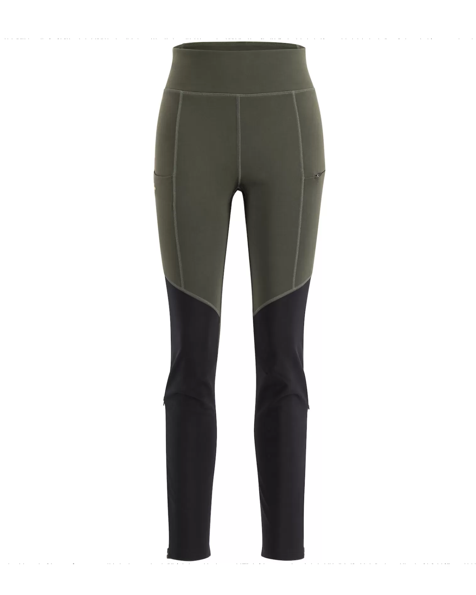 Online Lundhags Fulu Wool Tights W DK Forest green/ Black
