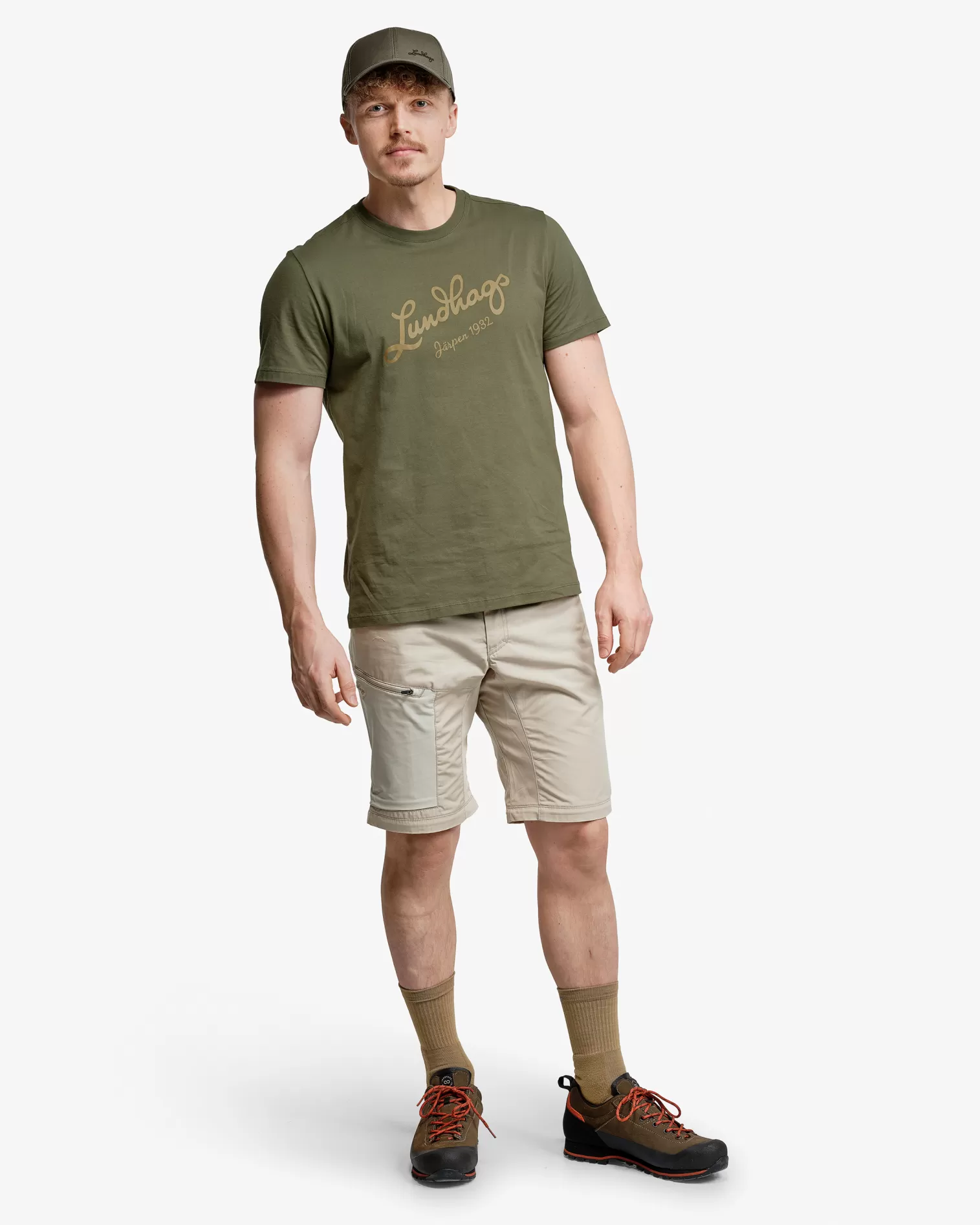Fashion Lundhags Järpen Logo T-shirt M Pine Green