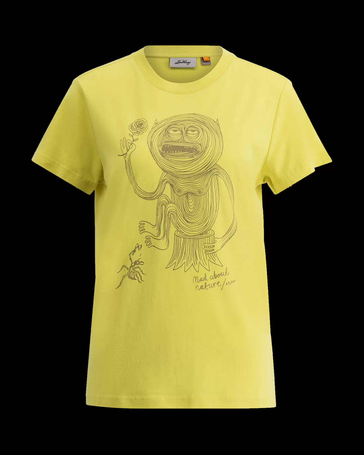Discount Lundhags Järpen Printed T-shirt W Pale Lemon