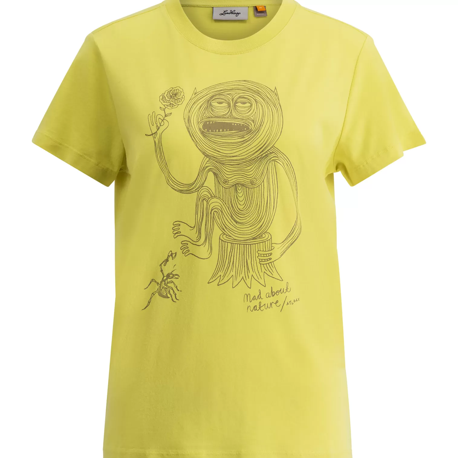 Discount Lundhags Järpen Printed T-shirt W Pale Lemon