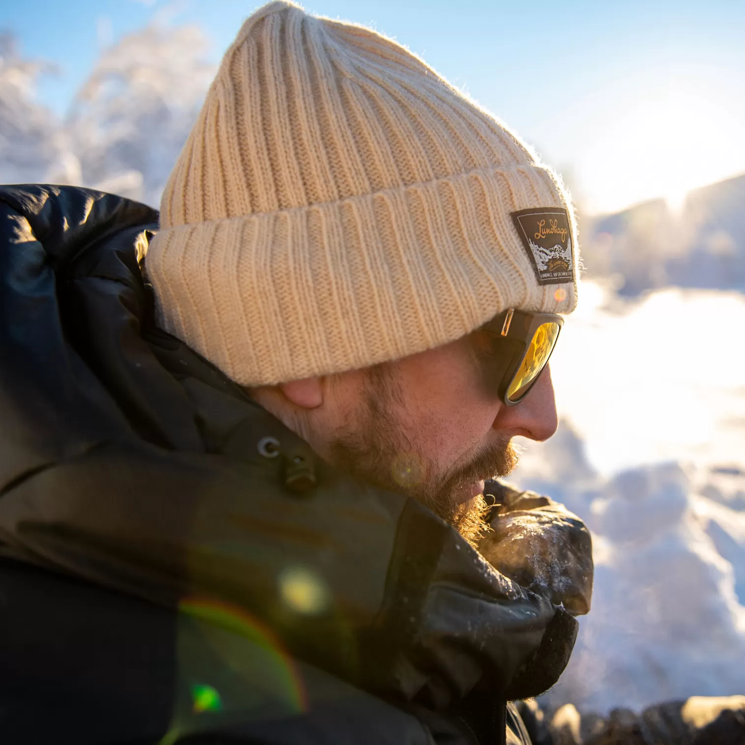 Outlet Lundhags Knak Wool Beanie Sand