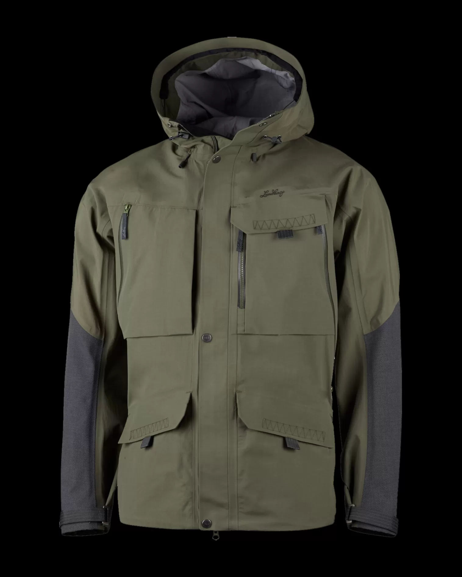 Shop Lundhags Ocke Ms Jacket Forest Green/Charcoal