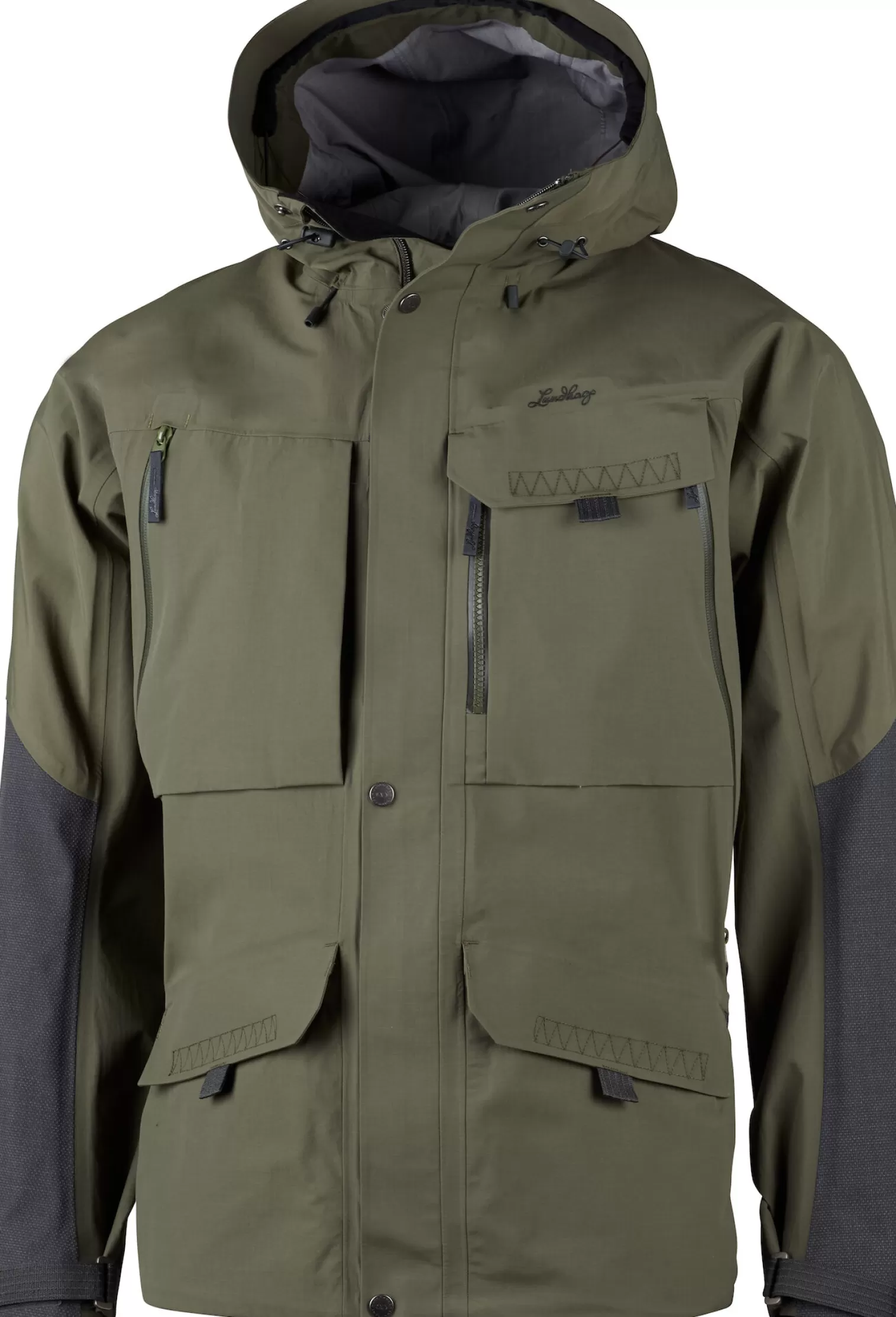 Shop Lundhags Ocke Ms Jacket Forest Green/Charcoal