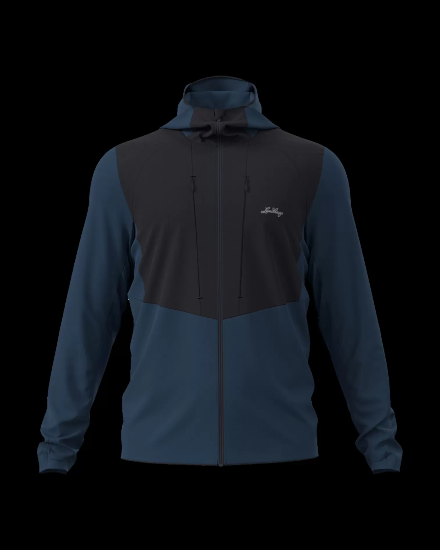 Hot Lundhags Padje Merino Block Hoodie M Light Navy