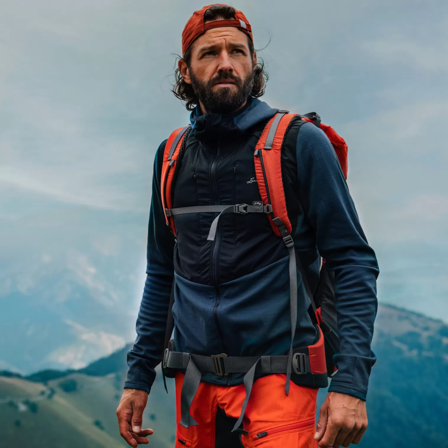 Hot Lundhags Padje Merino Block Hoodie M Light Navy