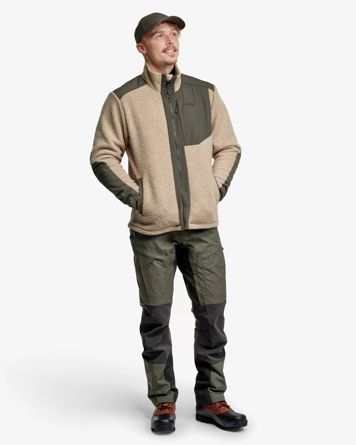 Store Lundhags Saruk Wool Pile Mid Full Zip M Sand