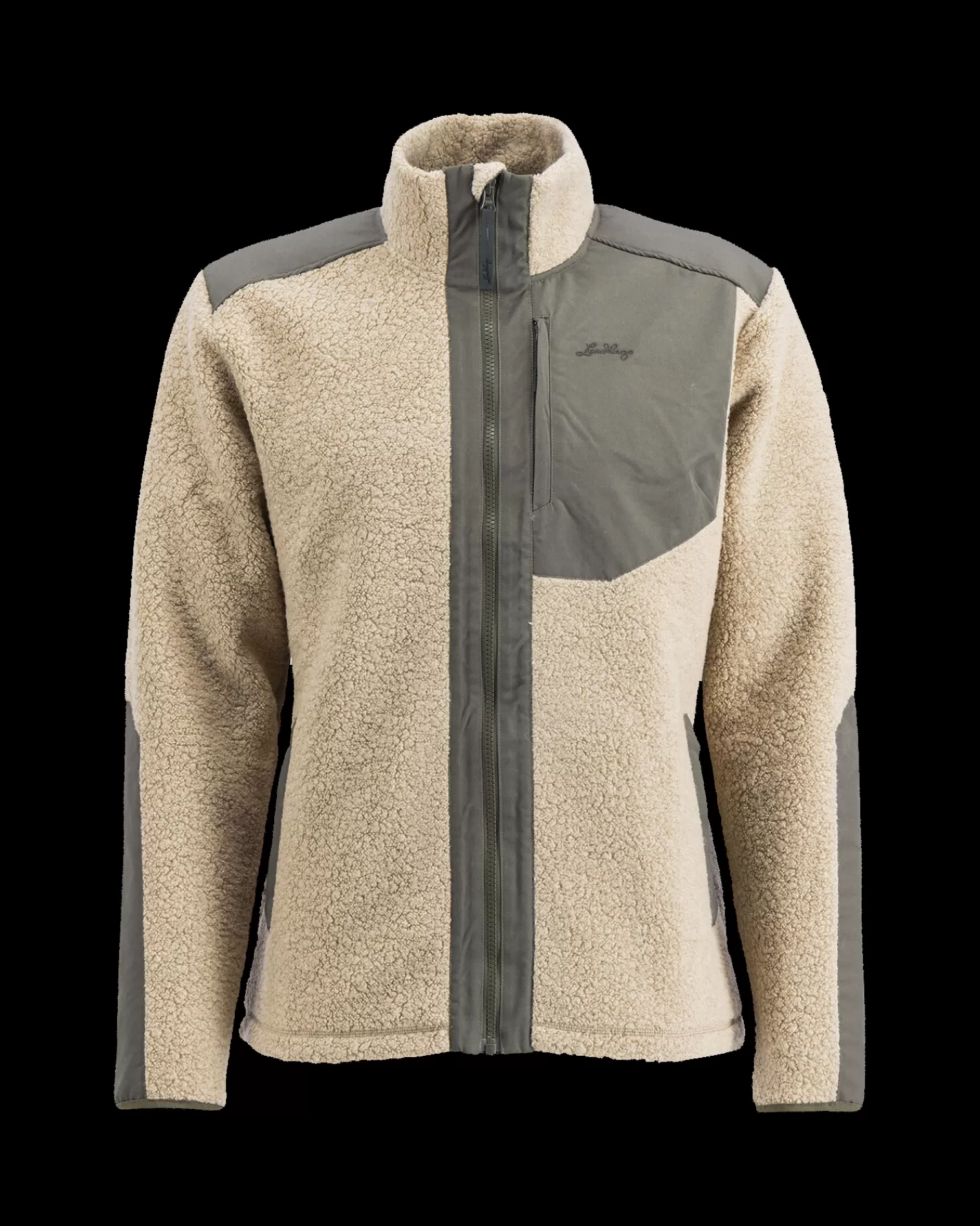 Store Lundhags Saruk Wool Pile Mid Full Zip M Sand