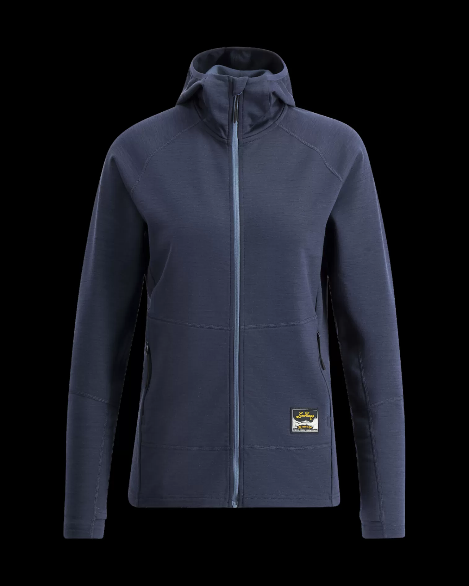 Cheap Lundhags Tived Merino Hoodie W Deep Blue