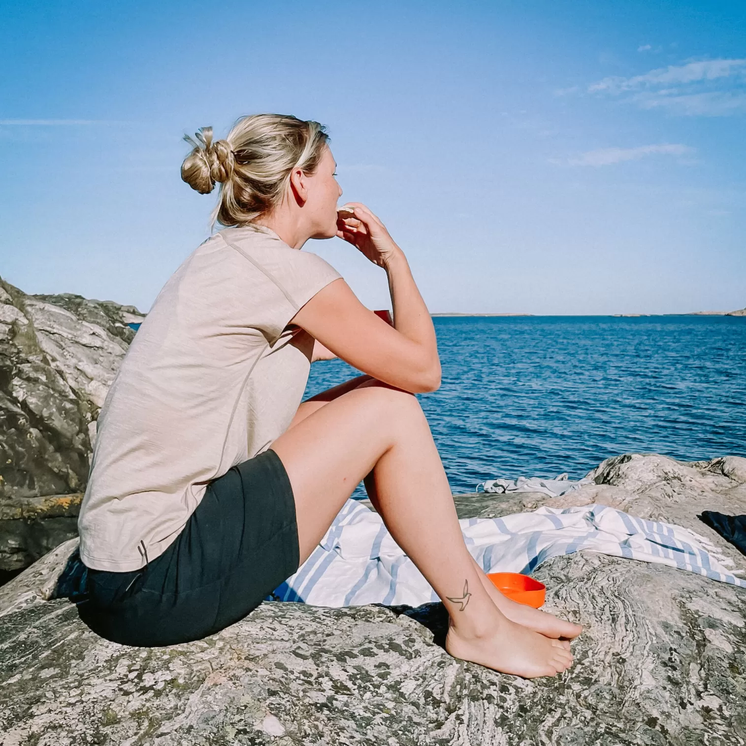 Shop Lundhags Tyre Merino T-Shirt W Sand